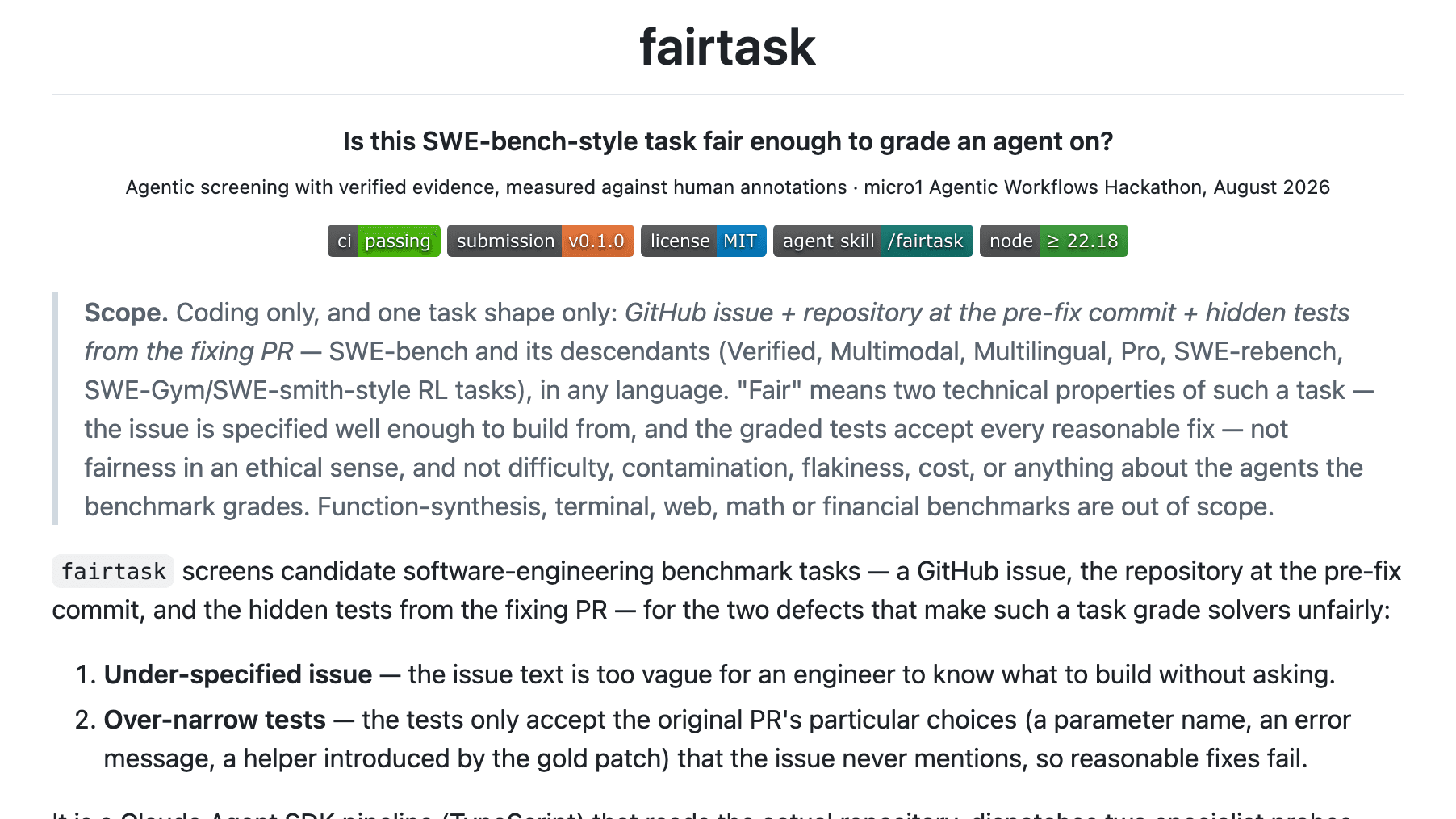 fairtask README header